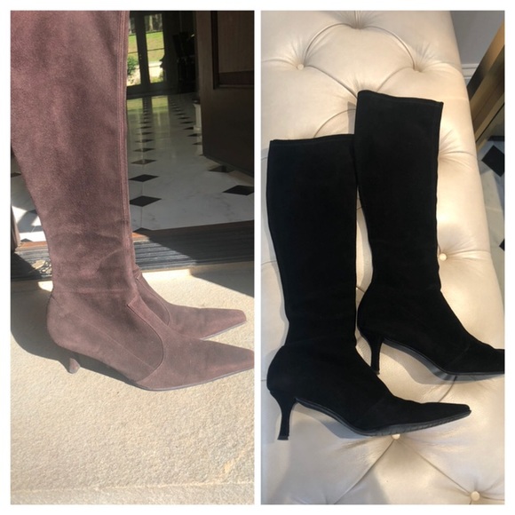 Stuart Weitzman Shoes - Stuart weitzman 2 pairs of brown and black boots 8